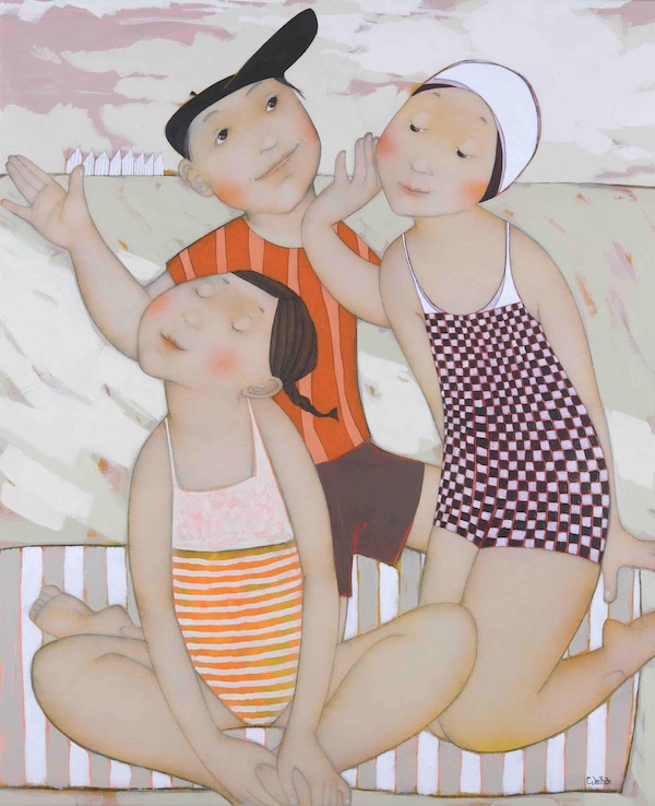Les mimiques 20F - 73x60 cm