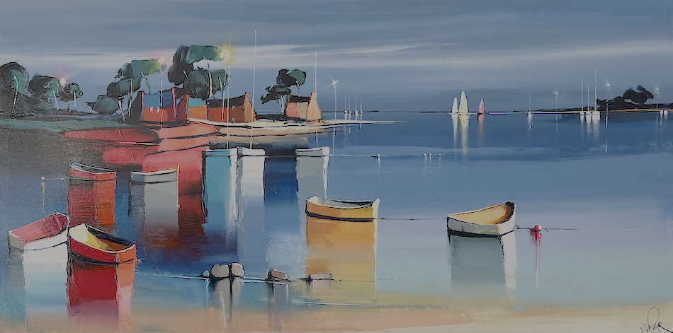 Soirée rouge 60x120 cm