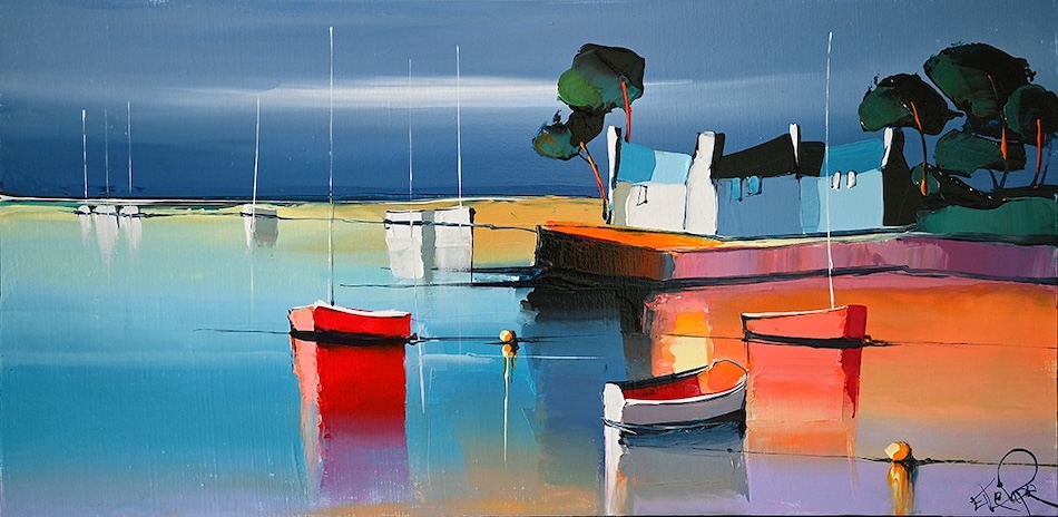 La digue mauve 30x60 cm