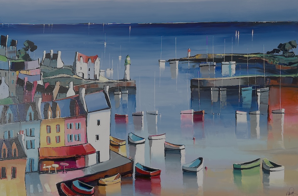 Le murmure des quais de Sauzon 150x100 cm