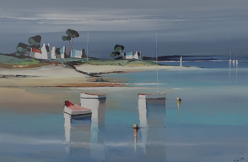 Les 3 barques 30M - 92x60 cm