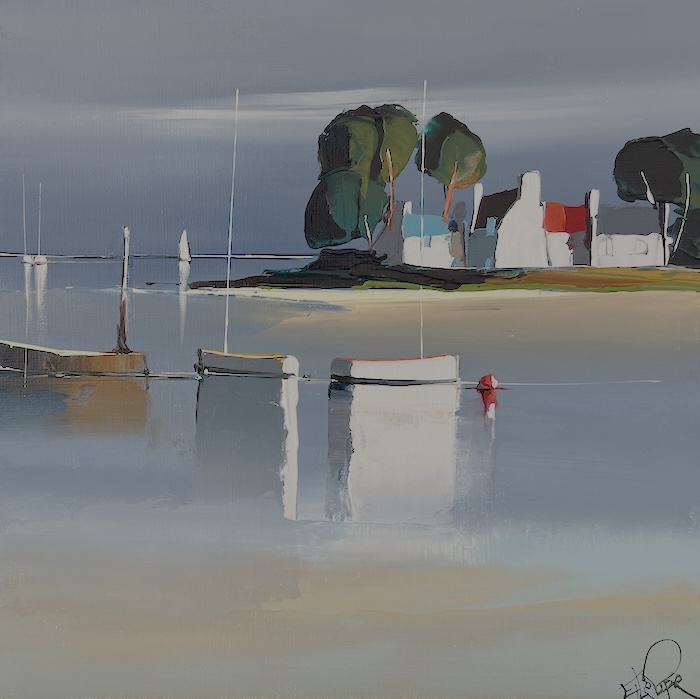 Le petit quai 40x40 cm