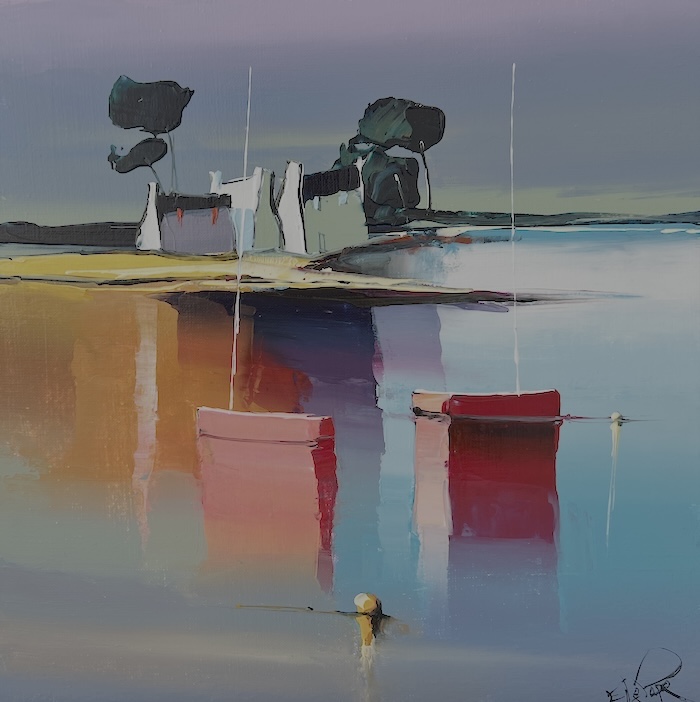 Les 2 rouges 40x40 cm