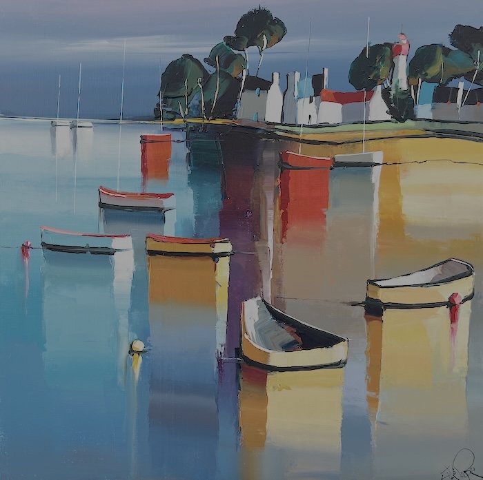 A l'ombre du quai 60x60 cm