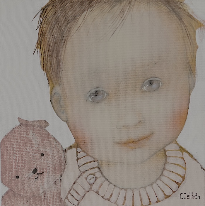 Bébé doudou 20x20 cm