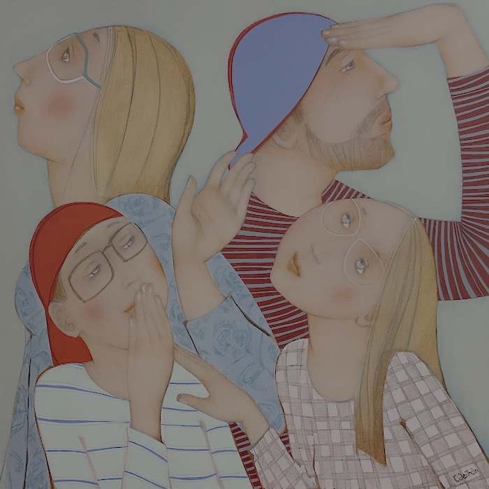 C'est par où? 50x50 cm