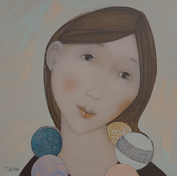 Mon collier de Noël 30x30 cm