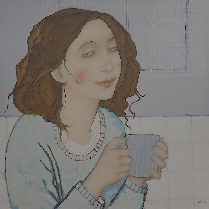 Thé du matin 50x50 cm